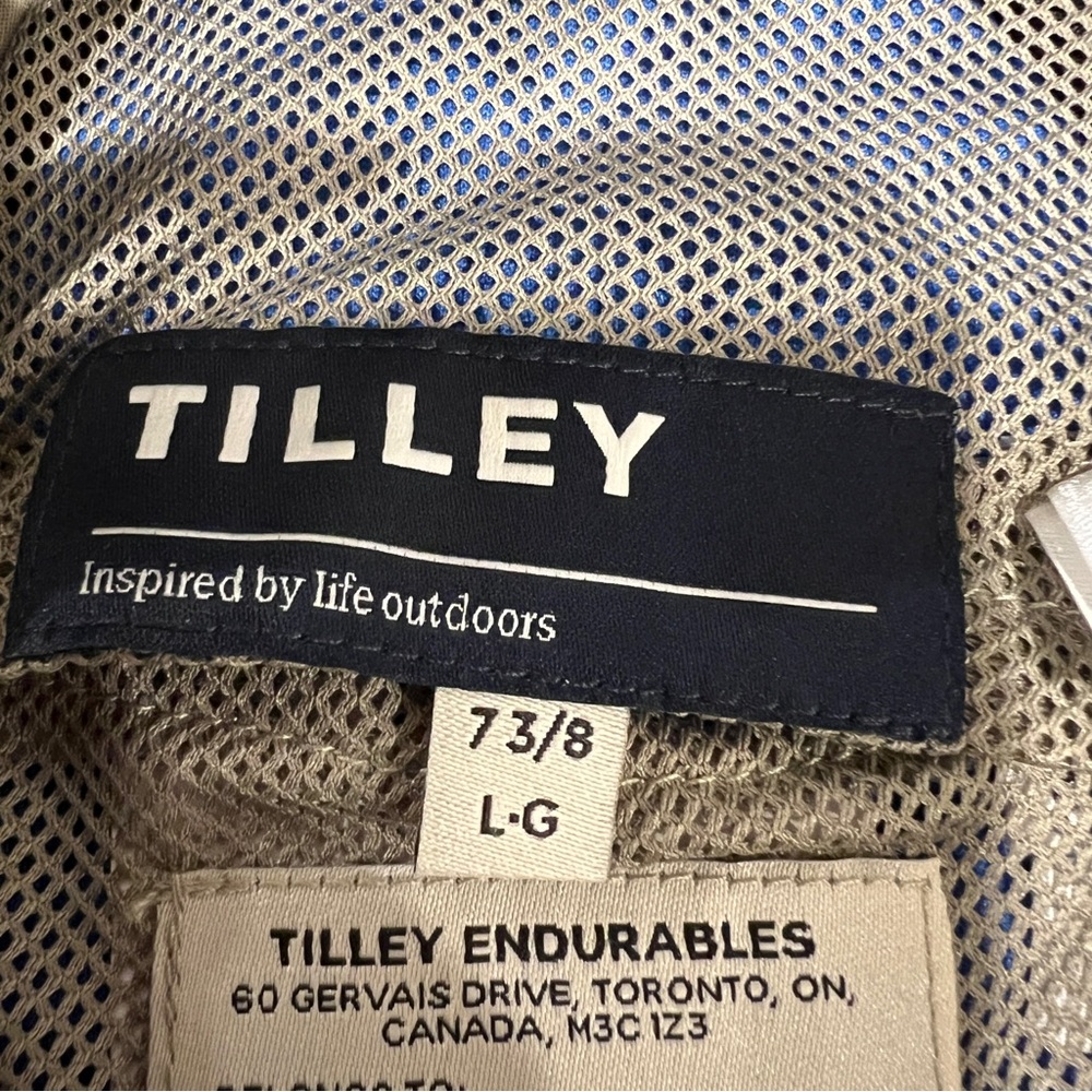 TILLEY MODEL T4MO-1 AIRFLO HIKERS HAT -  BLUE - SIZE 7 3/8 - UNISEX - Picture 9 of 10